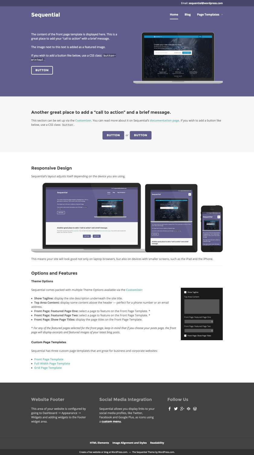 Sequential: Front Page