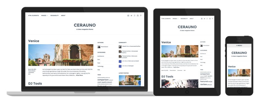 Cerauno's responsive design in action